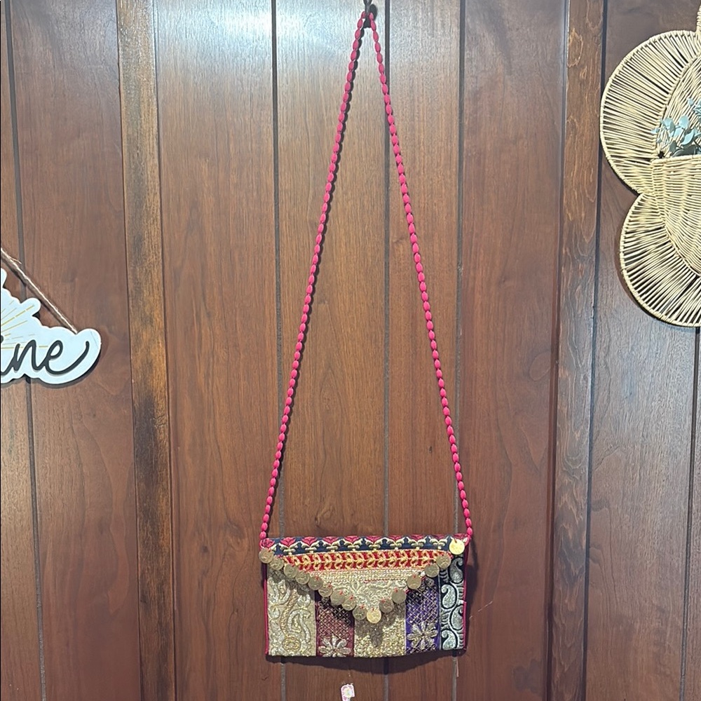 Handmade bohemian embroidered Patchwork Women's Bag